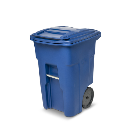 Toter 48 gal Trash Can, Blue ANA48
